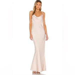 Shona Joy Luxe Bias Cowl Slip Dress in Porcelain - Size US 2